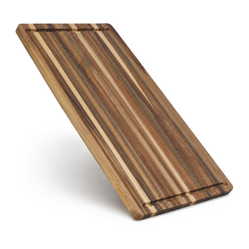 Edge Grain Acacia Wood Cutting Board (L - 18 x 14 x 0.6 in)