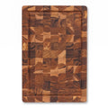 End grain teak wood cutting board 12 x 8 x 1 inch
