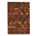 End grain teak wood butcher block 16 x 11 x 1.5 inches