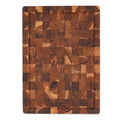 End grain teak wood cutting board 14 x 10 x 1 inch