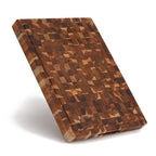 Extra workspace teak butcher block with thick end grain surface