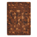 End grain teak wood butcher block 17 x 12 x 1.5 inches