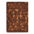 End grain teak wood butcher block 17 x 12 x 1.5 inches