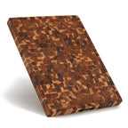 Extra large teak wood chopping block with thick end grain surface