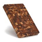 Teak wood butcher block with durable end grain construction