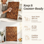 Extra large end grain wooden cutting board for home kitchens