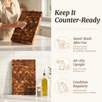 Durable 16 x 11 inch teak wood chopping board